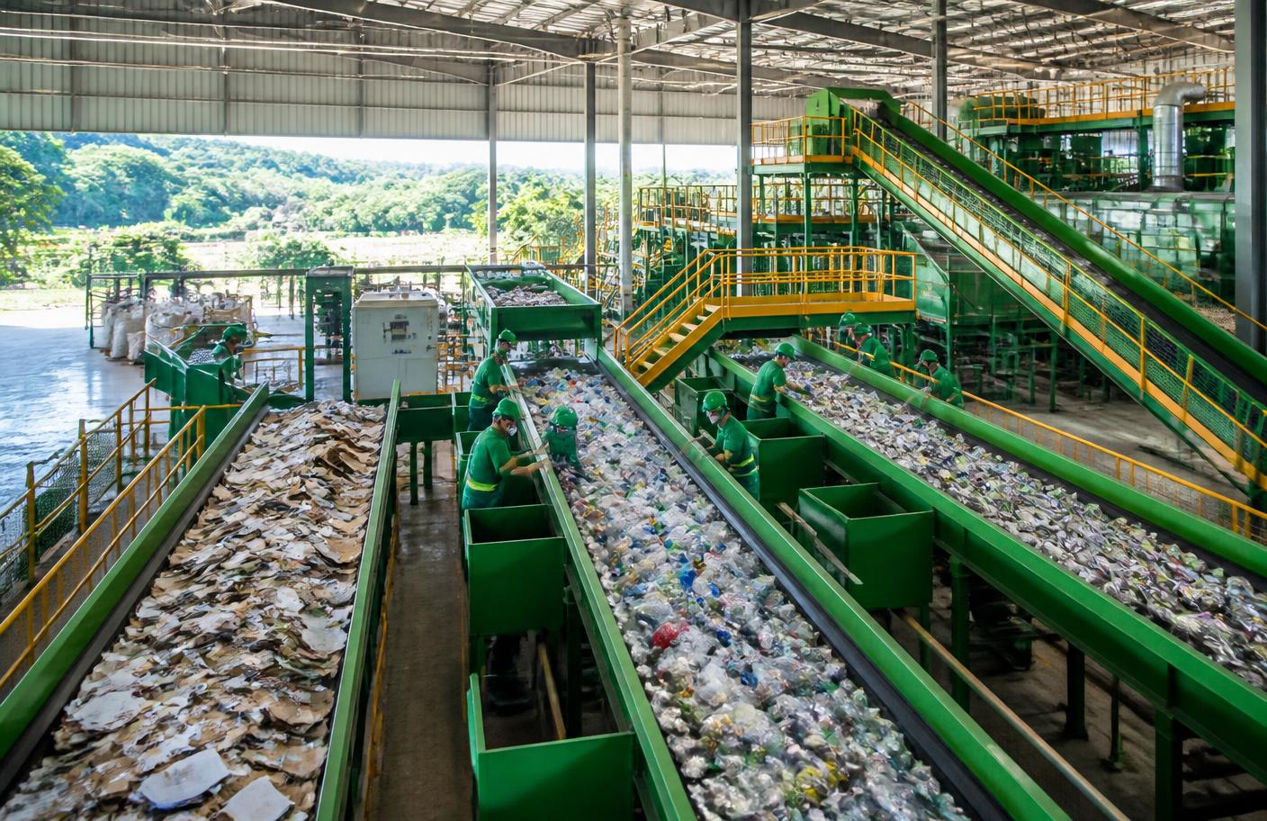 Triagem profissional de materiais recicláveis
